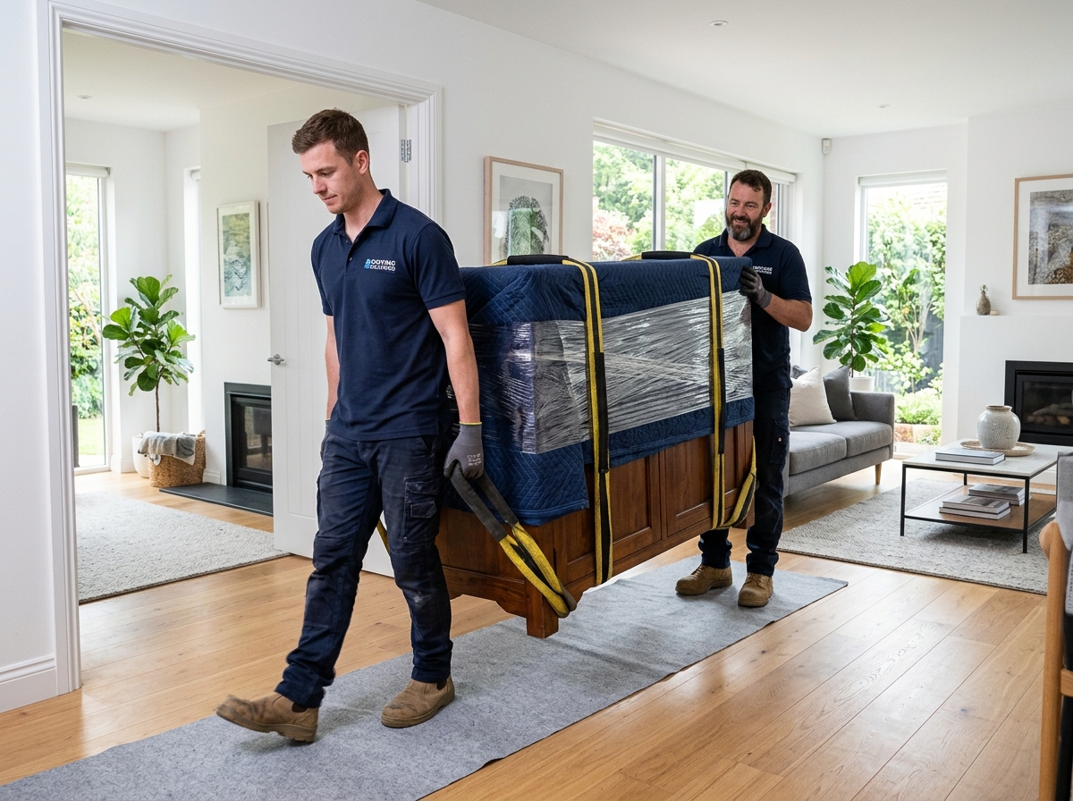 JJ Movers Trained Crew relocating furniture